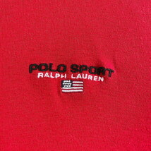 ビッグサイズ 90年代 POLO SPORT Ralph Lauren ポロスポーツ ラルフローレン ワンポイントロゴ 刺繍 Tシャツ メンズ2XL相当_画像4