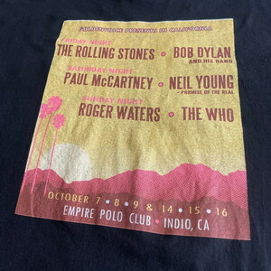 ビッグサイズ DESERT TRIP デザートトリップ 2016 フェスTシャツ アーティスト バンドTシャツ メンズ2XL