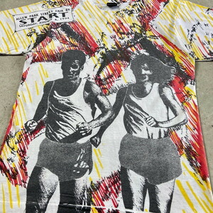 90年代 ALLEN PARK STREET FAIR マラソン アート オールオーバープリント Tシャツ メンズM
