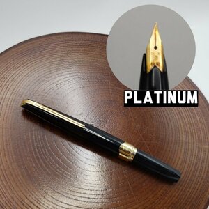 PLATINUM 万年筆 18K ジャンク 状態不明 筆記具 筆記用具 文具 ペン プラチナ万年筆 プラチナ萬年筆 老舗 アンティーク レトロ 【ラa1564】