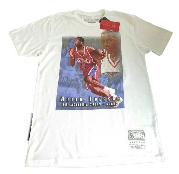 未使用品 ミッチェル＆ネス Tシャツ NBA MITCHELL&NESS プリントTシャツ Tシャツ アレンアイバーソン