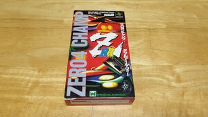 ★SFC「ゼロヨンチャンプ ダブルアール・ヅィー(ZERO4 CHAMP RR-Z)」箱・取説・ハガキ・チラシ付き/SUPER FAMICOM/RCE/レトロゲーム★