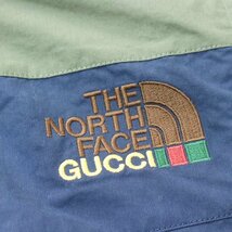 ★未使用 GUCCI x THE NORTH FACE ◆21AW バイカラー ナイロン パンツ (カーキ/ネイビー XL) 国内正規品 グッチ ノースフェイス ◆WX18_画像4