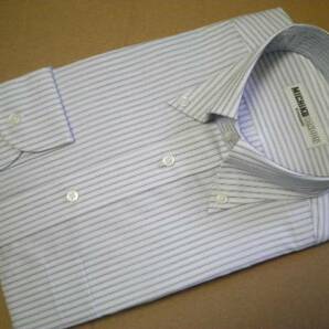 MICHIKO LONDON ミチコロンドン*サイズ S 37-78*綿100% 高級Yシャツ 形態安定加工の画像2
