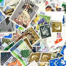 e)使用済み切手 まとめて 日本 大量 普通切手・記念切手など いろいろ 総重量約580g ※現状お渡し_画像5