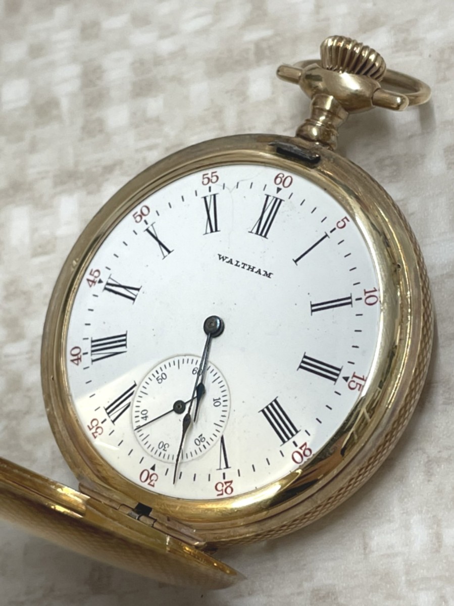 ヤフオク! -「ウォルサム 懐中時計 金」の落札相場・落札価格
