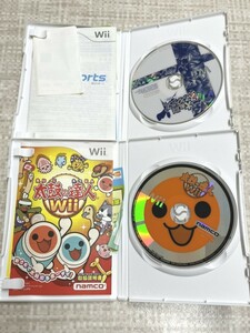 中古美品　動作未確認品　大乱闘スマッシュブラザーズX　太鼓の達人Wii ゲームソフト　2点まとめ売り　2667