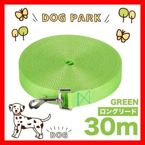 犬 リード ロングリード 30m 小・中型犬 ライトグリーン リード30M５