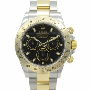 ROLEX ロレックス 腕時計 デイトナ 腕時計 ウォッチ ブラック系 K18（イエローゴールド） 中古 メンズ