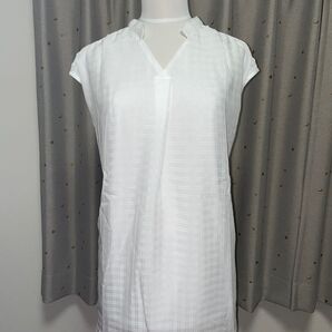 新品ロング丈ノースリーブシャツ3L