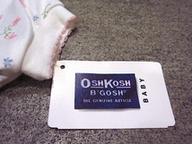 BABY OSHKOSH B'GOSH DEADSTOCKキッズ花柄半袖ロンパースsize 0-3 MONTHS●230628c5-k-all オシュコシュベビー半袖ボディ肌着_画像8