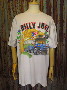 ビンテージ90’s●BILLY JOEL 1994年ツアーTシャツ白size XL●230604j4-m-tsh-bn1990s古着ビリージョエル