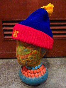  Vintage *CAT Kids bonbon attaching knitted cap *230612c3-k-ht Beanie knit cap Caterpillar CATERPILLAR