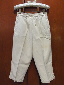 ビンテージ50's●White Stagレディーステーパードクロップドパンツ生成り実寸W64cm●230625i5-w-pnt-ot-w25サブリナカプリベージュ