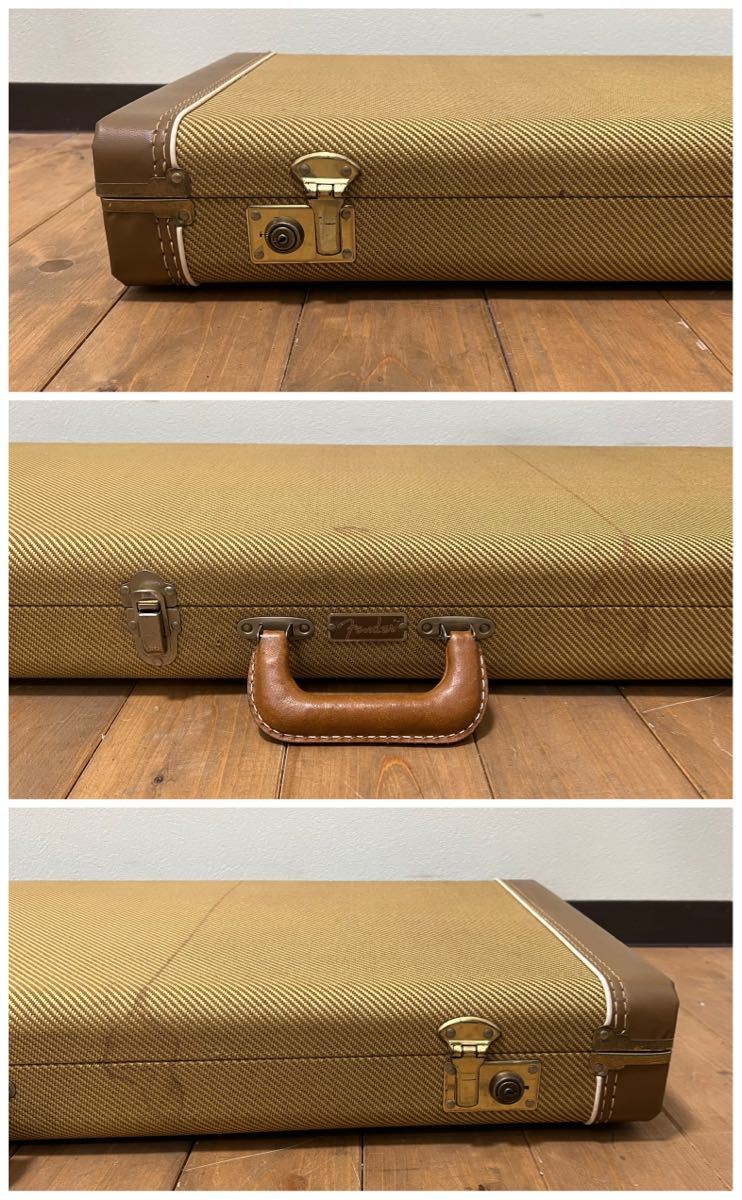 Fender フェンダー ギターケース ハードケース ツイード 鍵付 現状品