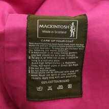 スコットランド製★ MACKINTOSH マッキントッシュ 通年 王道♪ ベルト付き ゴム引き トレンチ コート Sz.36　レディース 黒　D3T00129_1#O_画像6