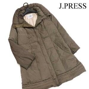 J.PRESS ジェイプレス 秋冬 ハイネック Aライン ダウン コート Sz.11　レディース　D2T02671_B#N