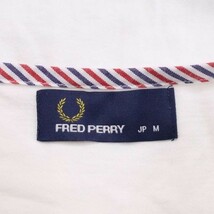 FRED PERRY フレッドペリー 春夏 衿付き風♪ 刺繍 ドルマン 半袖 ドッキング カットソー ワンピース Sz.M　レディース　D3T00888_5#D_画像7