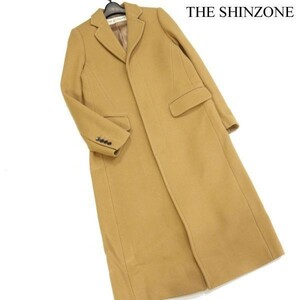 【新品 未使用】 THE SHINZONE ザ シンゾーン カシミヤ混♪ ウール ロング チェスター コート Sz.34　レディース 定価5.9万　D2T03100_C#N