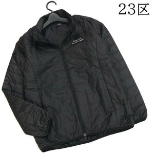 23区 SPORT スポーツ 秋冬 中綿♪ ジップ ジャケット ブルゾン Sz.3　レディース 黒 ゴルフ　D2T02149_9#N