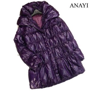 ANAYI アナイ 秋冬 ボリュームネック ダウン コート Sz.38　レディース　D2T02910_B#N