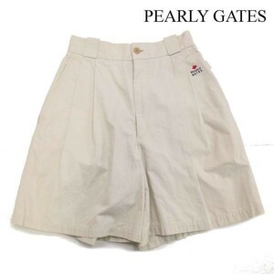 PEARLY GATES パーリーゲイツ 春夏 ロゴ刺繍♪ コットン キュロット ショート パンツ Sz.S　レディース ゴルフ　D3B00304_4#P