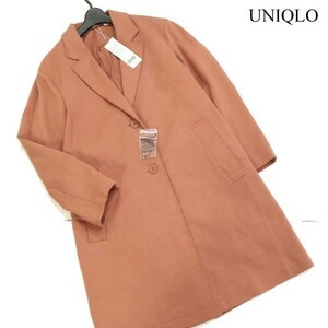 【新品 未使用】 UNIQLO U ユニクロ ユー ルメール 通年 ジャージー素材♪ ダブルフェイス コート Sz.M　レディース　D3T00296_2#O