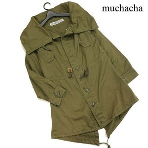 muchacha muchacha through year fish tail cotton military Mod's Coat Sz.F lady's khaki D3T00135_1#O