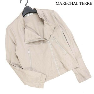 MARECHAL TERRE マルシャルテル 通年 コットン カット ライダース ジャケット Sz.2　レディース 日本製　D3T00846_5#O