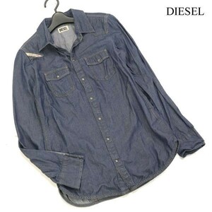 DIESEL ディーゼル 通年 長袖 ウエスタン デニム シャツ Sz.S　メンズ　D3T00394_3#C