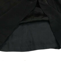 HARDY AMIES ハーディ エイミス 通年 フリル デザイン♪ 長袖 ロング ワンピース Sz.13　レディース 黒 大きいサイズ　D3T00465_3#F_画像5