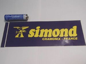 U.S.直輸 ステッカー simond シモン 黄紫 57x155mm