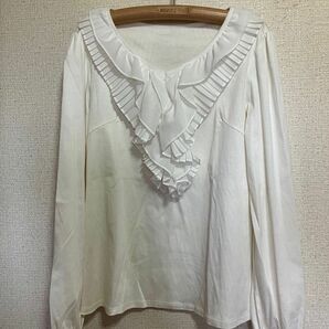 Provador プロバドール　カットソー　Tシャツ　ブラウス　フリル　S