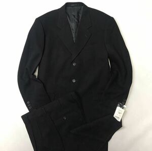  half-price and downward [ new goods ] gentleman clothes . wide men's suit setup / super-discount tag attaching /AB7 size XL/ black black / side Benz 2 tuck wool 100%