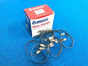 【米軍放出品】☆未使用品 BREEZE 200 40H ホースクランプ 10個セット 52～76mm ホースバンド (60)☆CF25C