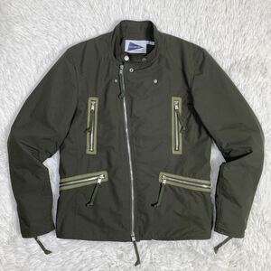 【nonnative×PILGRIM SURF+SUPPLY】GORE WINDSTOPPER ライダースジャケット ダークオリーブ 1 ノンネイティブ/ピルグリム