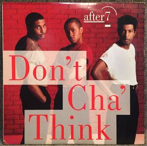 【EX-/VG+】【US盤】【即決】【12】After 7 /Don't Cha' Think / new jack swing / 試聴検品済