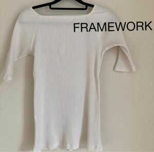 日本製新品FRAMEWORK半袖レディース洋服夏服トップス Sサイズ