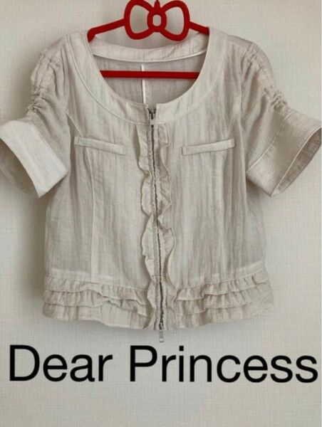 Dear Princess日本製半袖　トップ　ブラウス　夏服シャツ M サイズ