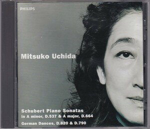 ★CD PHILIPS シューベルト:ピアノソナタ第4番.第13番.12のドイツ舞曲 *内田光子