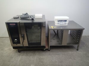 A3106　RATIONAL　icombiPro　スチームコンベクションオーブン　LM100BE　3相200V　作業台付き　W850×D700×H700mm　中古　厨房　宇都宮