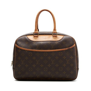 LOUIS VUITTON ルイヴィトン モノグラム ドーヴィル ハンドバッグ PVCレザー モノグラム（ゴールド金具） レザー ハンドバッグ