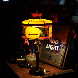 1970's McDonald's tes clamp light lighting McDonald's Vintage Vintage american garage illumination antique interior 