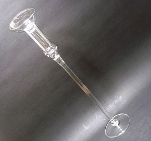 (☆BM)ガラス フラワーベース(0619GSL①)グラススタンド 花瓶 花入れ 高さ40㎝ テーブルデコレーション ウェディング 花器