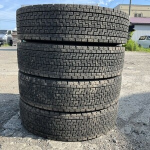 2021年製 溝あり ヨコハマ ZEN 903ZW 225/80R17.5 123/122L 4本/札幌市手渡し可/中古スタッドレスタイヤ(冬タイヤ) P2_276