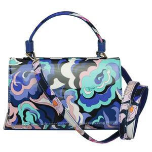  Emilio Pucci bag lady's EMILIO PUCCI handbag shoulder bag 2WAY blue group multicolor outlet 8RBC02-3