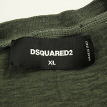 DSQUARED2 ディースクエアード イタリア製 クールフィット メープル リーフ ロゴ Tシャツ 半袖 カットソー 表記サイズXL_画像4
