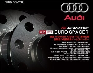 ES-AU-04【IG SPORTS】ユーロスペーサー アウディ/AUDI( 15mm )P.C.D 112/5H ハブ付 13R/17HEX ハブφ66.6 M14×P1.5 L42mm付属