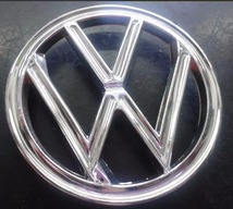 エンブレム 丸 VW Volkswagen フォルクスワーゲン ロゴ ビンテージ フード 7.6cm 3インチ クラシック ヴィンテージ ビートル VW空冷_画像1