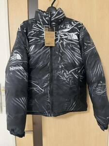 Supreme ノースフェイス 23SS PC PRINTED NUPTSE ブラックヌプシJKTオーバーサイズ サイズS 黒THE NORTH FACE